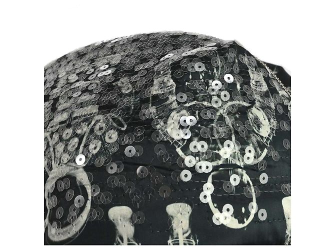 Chanel Astronaut Essentials Nylon Stampato con Paillettes Large Blu navy - vista 7