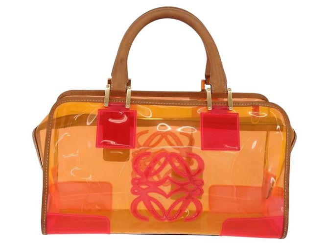 Borsa a mano Loewe Amazona Arancione PVC - vista 2