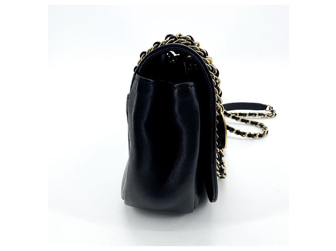 Chanel Flap with Chain Leather Nero - vista 5