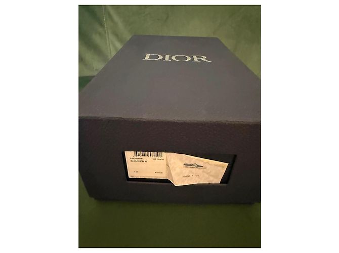 Autre Marque Dior B23 Low-Top Sneaker Blau Canvas Weiß - Ansicht 11