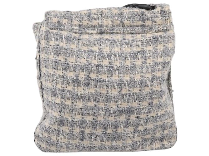 Chanel Camellia Messenger Tweed Large Marrone - vista 2