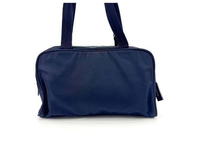 Prada Bowling Tessuto Small Bleu Marine - vue 2