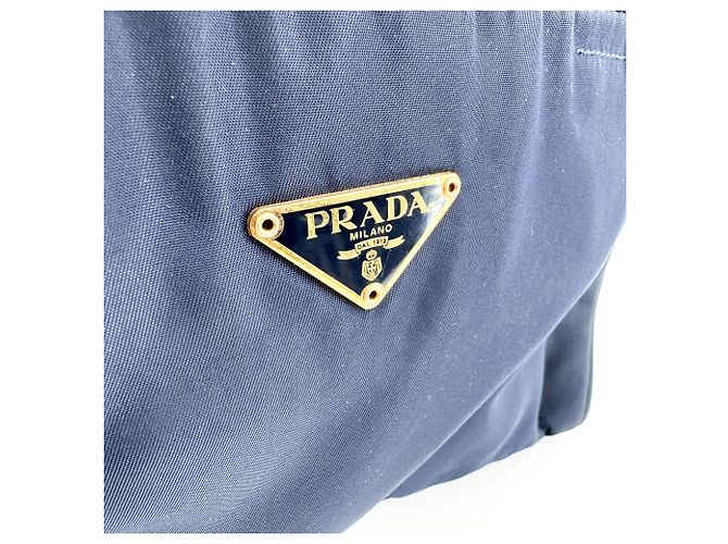 Prada Bowling Tessuto Small Bleu Marine - vue 6