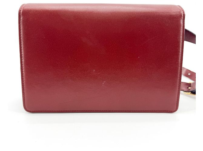 Anel Gucci GG Ring em couro Small Vermelho - vista 2