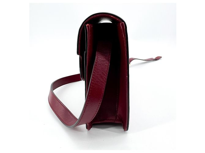 Anel Gucci GG Ring em couro Small Vermelho - vista 3