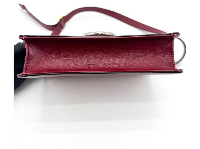 Anel Gucci GG Ring em couro Small Vermelho - vista 5