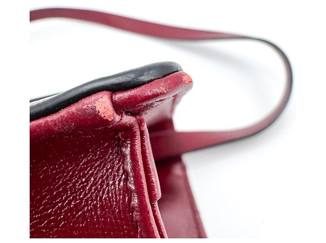 Anel Gucci GG Ring em couro Small Vermelho - vista 6