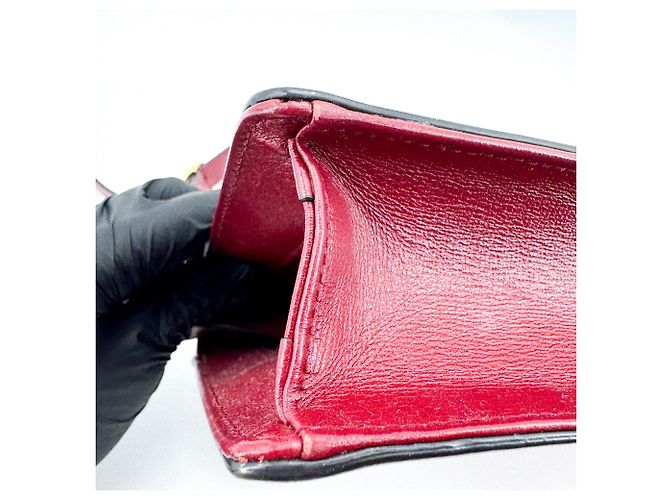 Anel Gucci GG Ring em couro Small Vermelho - vista 7