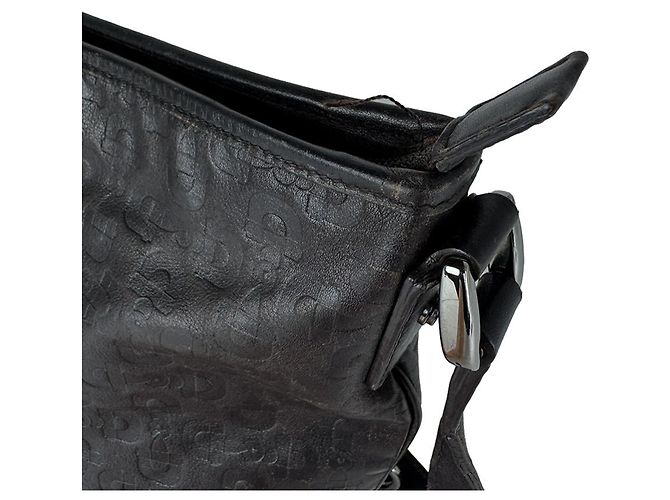 Borsa a tracolla Gucci in pelle nera Nero - vista 7