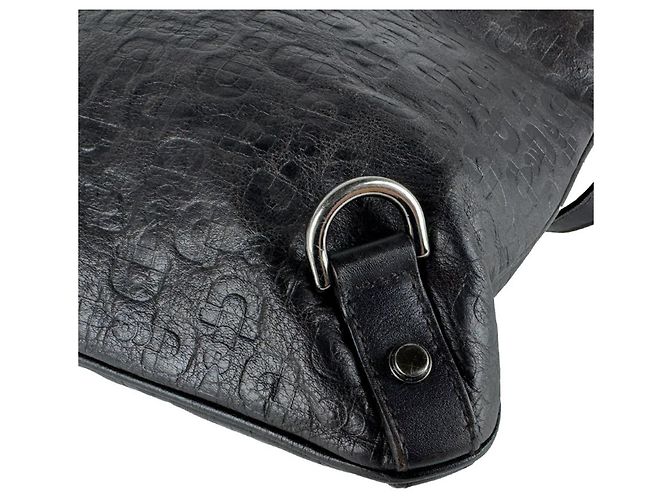 Borsa a tracolla Gucci in pelle nera Nero - vista 9