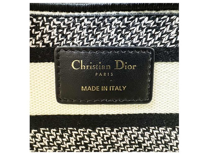 Christian Dior Lady Delight Small Canvas Tasche Weiß Mehrfarben - Ansicht 13