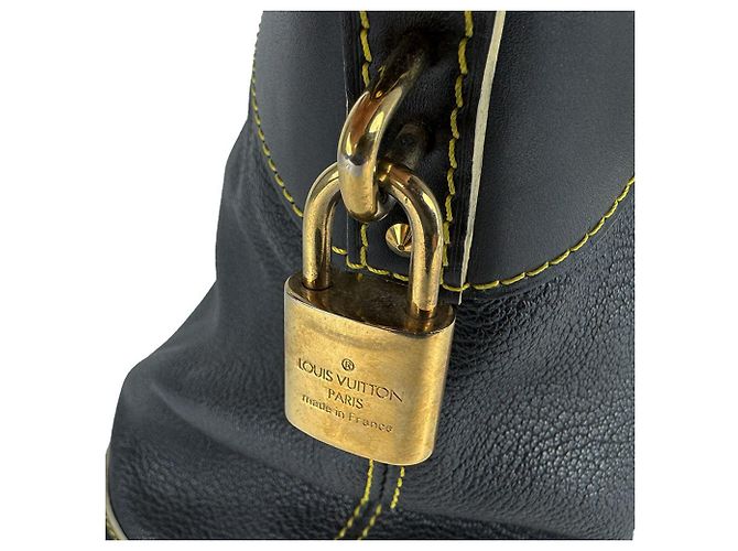 Louis Vuitton Suhali Lockit MM Handtasche Schwarz - Ansicht 12