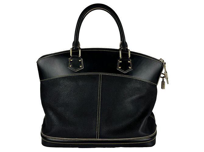 Louis Vuitton Suhali Lockit MM Handtasche Schwarz - Ansicht 3