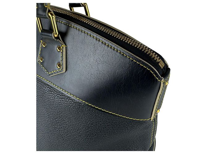 Louis Vuitton Suhali Lockit MM Handtasche Schwarz - Ansicht 6