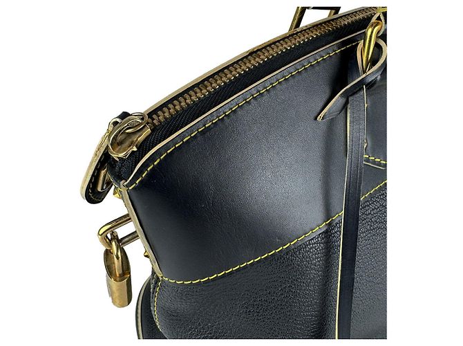 Louis Vuitton Suhali Lockit MM Handtasche Schwarz - Ansicht 7