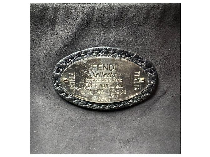 Borsa a Tracolla Fendi Selleria Nero - vista 12