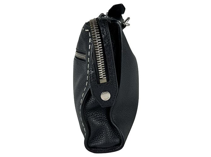 Borsa a Tracolla Fendi Selleria Nero - vista 2