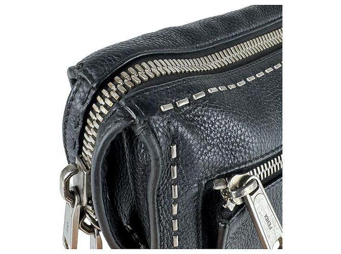 Borsa a Tracolla Fendi Selleria Nero - vista 7