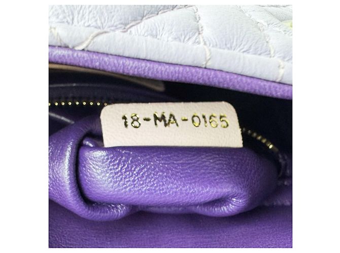 Borsa Christian Dior Lady Mini Rosa Porpora - vista 12
