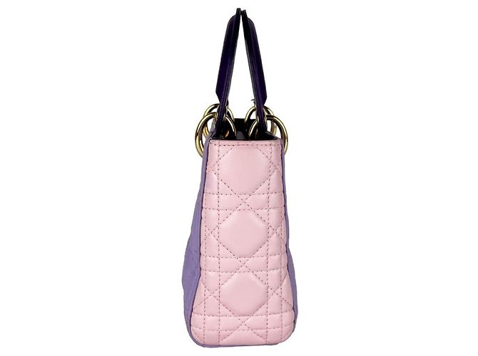 Borsa Christian Dior Lady Mini Rosa Porpora - vista 2