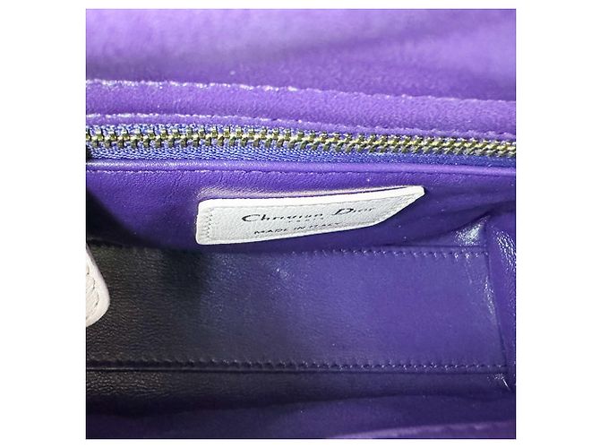 Borsa Christian Dior Lady Mini Rosa Porpora - vista 5