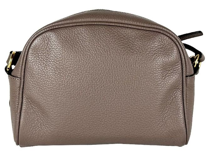 Gancini Borsa a tracolla in pelle marrone Salvatore Ferragamo - vista 3