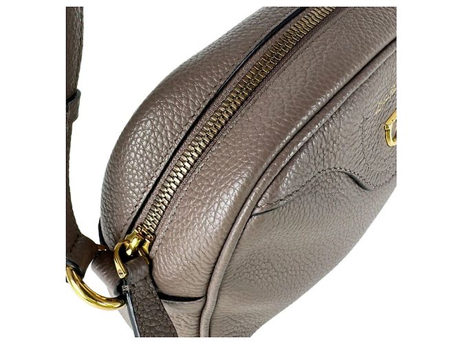 Gancini Borsa a tracolla in pelle marrone Salvatore Ferragamo - vista 6