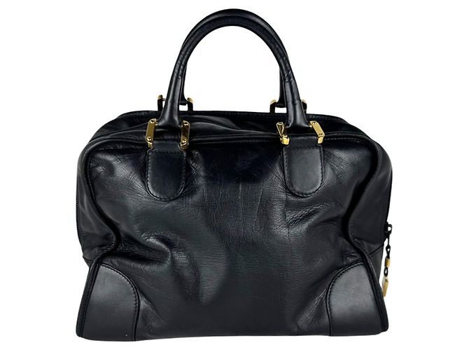 Loewe Amazona 32 Lederhandtasche Schwarz - Ansicht 3