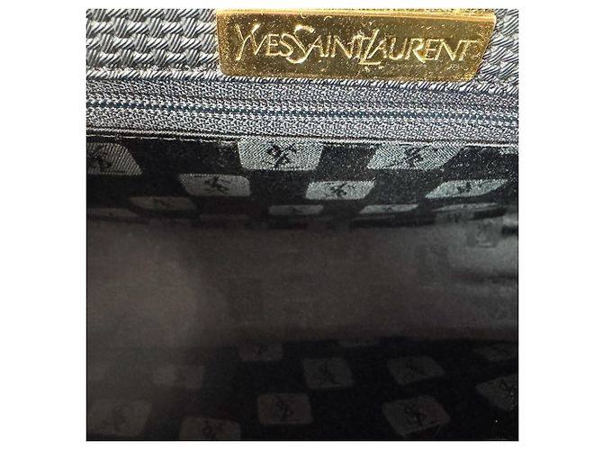 Bolsa de Ombro Yves Saint Laurent Preta e Camel Preto Camelo - vista 5