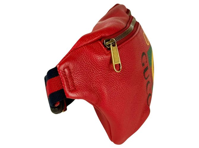 Marsupio Gucci in pelle rossa Rosso - vista 2