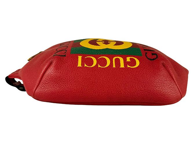 Marsupio Gucci in pelle rossa Rosso - vista 4
