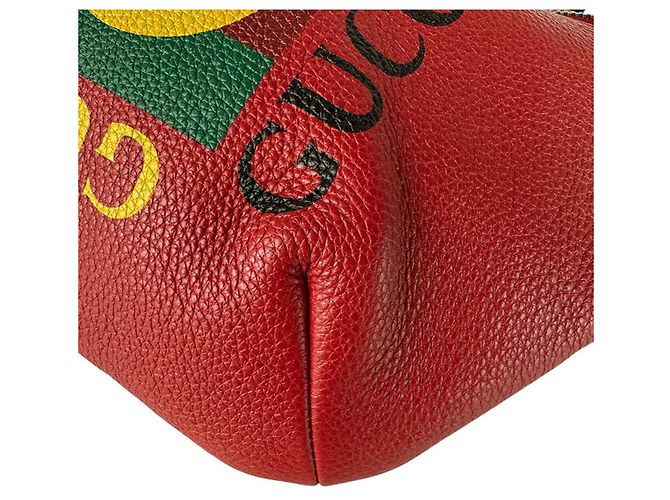 Marsupio Gucci in pelle rossa Rosso - vista 7