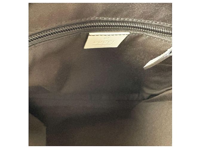 Bolsa de ombro Gucci em castanho e marfim Marrom Cru - vista 5