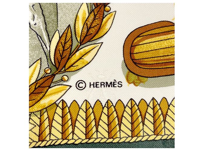 Hermès Pañuelo de seda Hermes Carre 90 Napoleon Negro - vista 5