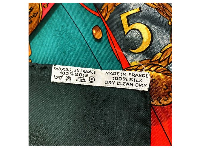 Hermès Pañuelo de seda Hermes Carre 90 Napoleon Negro - vista 6