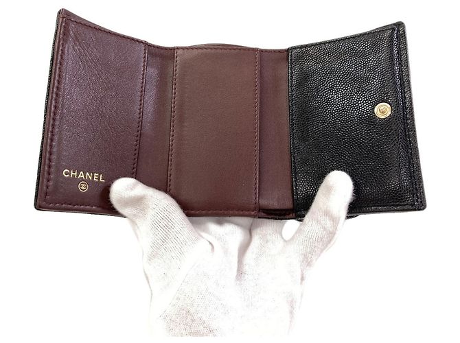 Chanel Matelassé Tri-fold Wallet Black - view 4
