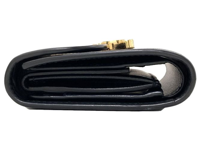 Céline Celine Small Flap Wallet Black - view 3