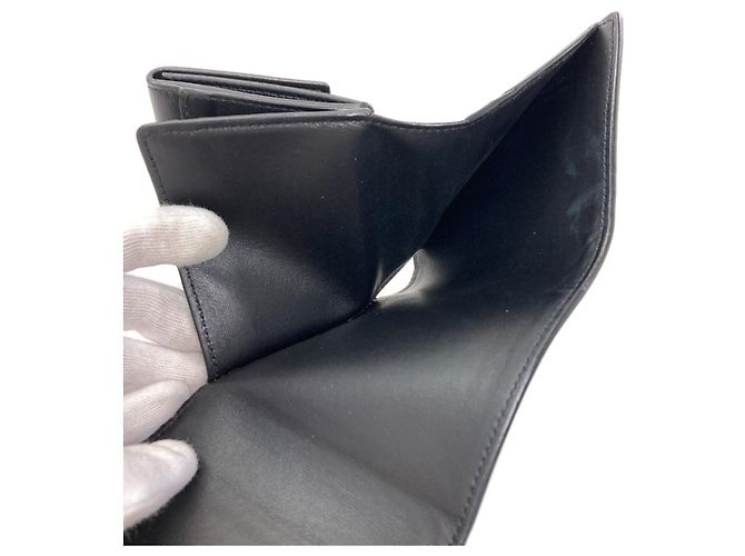 Céline Celine Small Flap Wallet Black - view 6