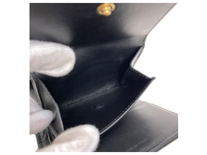 Céline Celine Small Flap Wallet Black - view 7