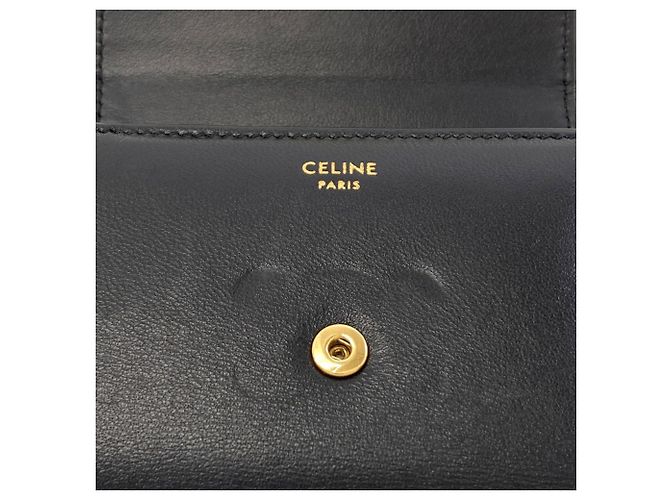 Céline Celine Small Flap Wallet Black - view 8