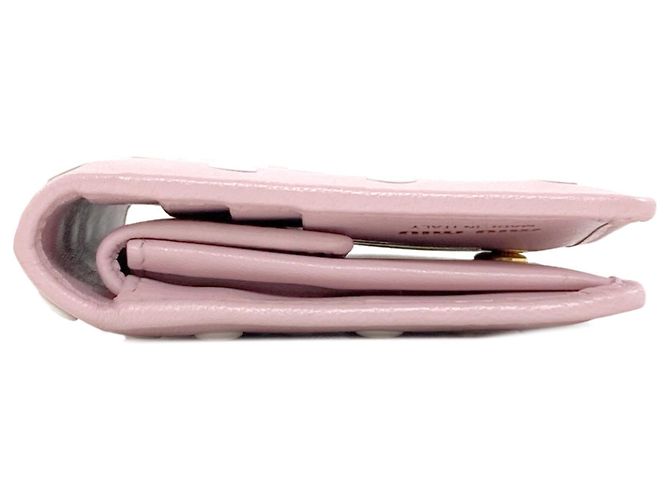 Cartera de piel bi-fold con lunares Miu Miu Rosa - vista 3