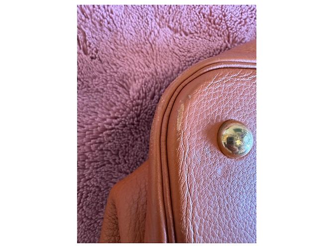 Borsa Tote Hermès Cabag Elan in pelle marrone - vista 10