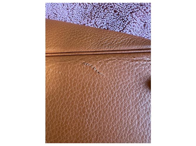 Borsa Tote Hermès Cabag Elan in pelle marrone - vista 7