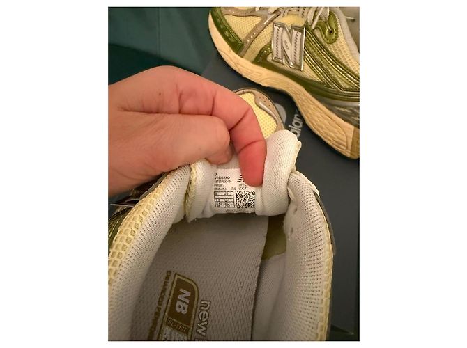 New Balance 1906R Sneakers Giallo e Verde Bianco Marrone chiaro Silver hardware - vista 8