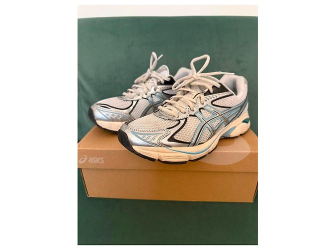 Autre Marque Asics GT-2160 Scarpe da Running Bianco Grigio Metallico Blu chiaro - vista 2
