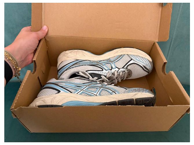 Autre Marque Asics GT-2160 Scarpe da Running Bianco Grigio Metallico Blu chiaro - vista 6