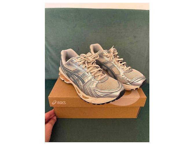 Autre Marque Asics Gel-Kayano 14 Sneakers Cream Ironclad Crudo Metallico - vista 2
