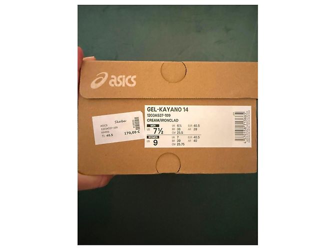 Autre Marque Asics Gel-Kayano 14 Sneakers Cream Ironclad Crudo Metallico - vista 8