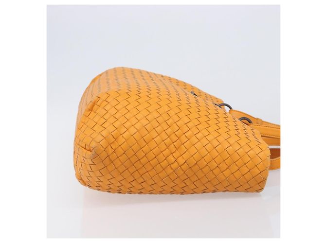 Bottega Veneta Capri Intrecciato Nappa Medium Arancione - vista 3