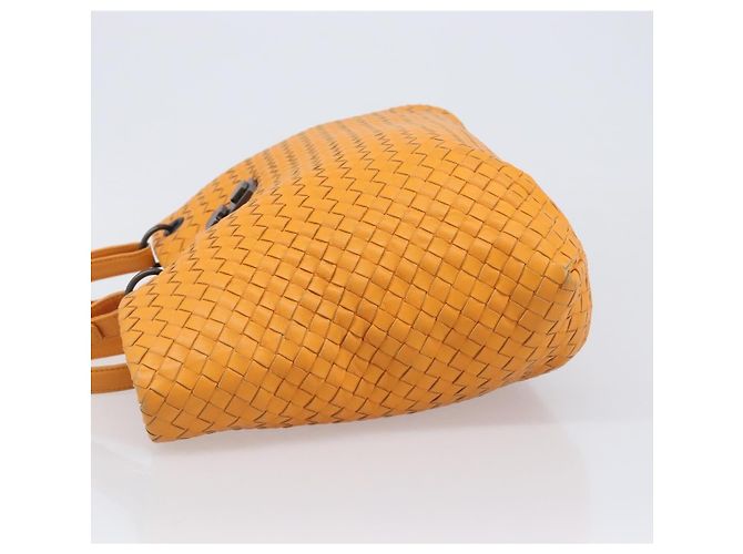 Bottega Veneta Capri Intrecciato Nappa Medium Arancione - vista 4